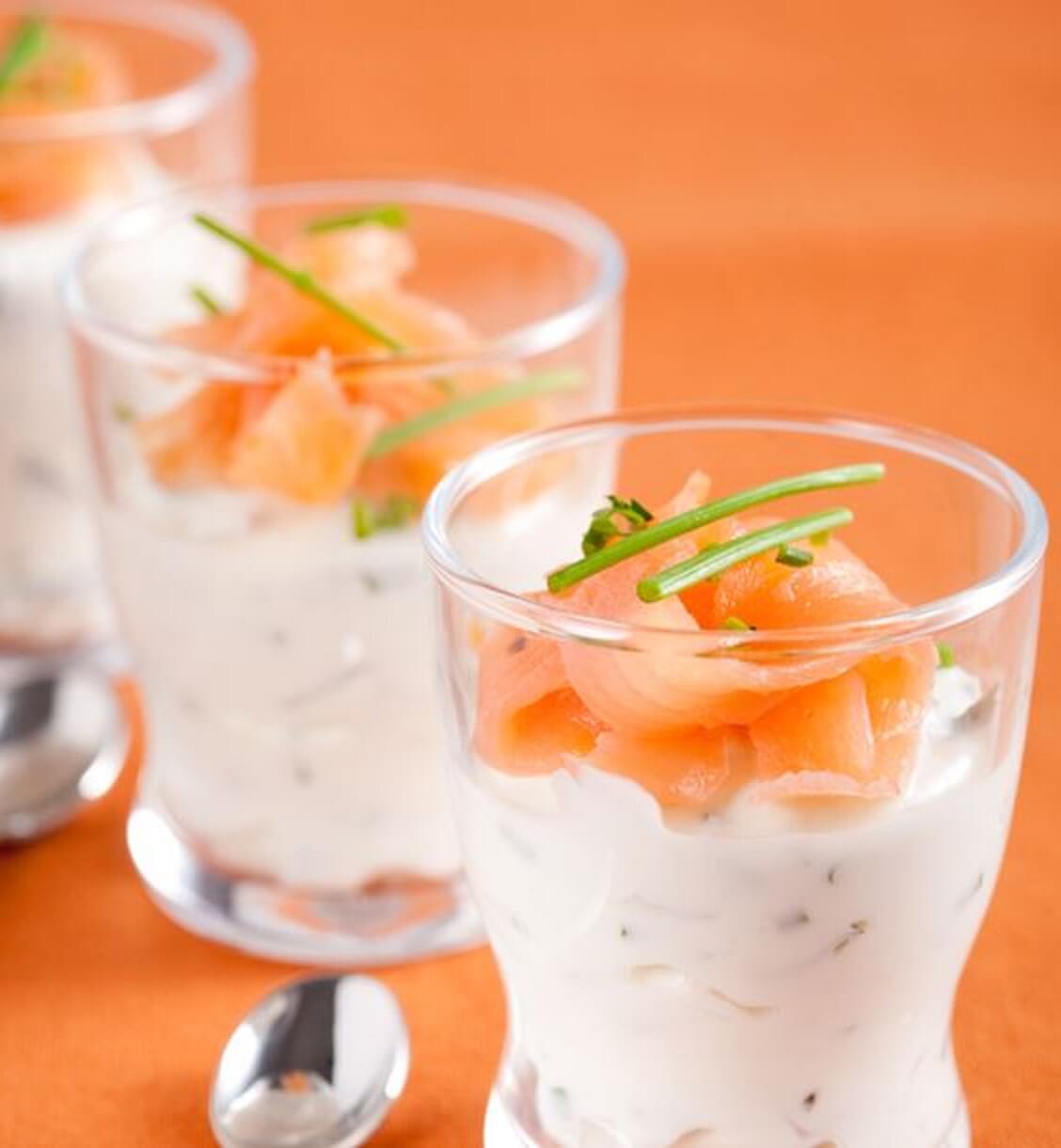 Mousseline de ricotta au saumon fumé Catering Ile Maurice