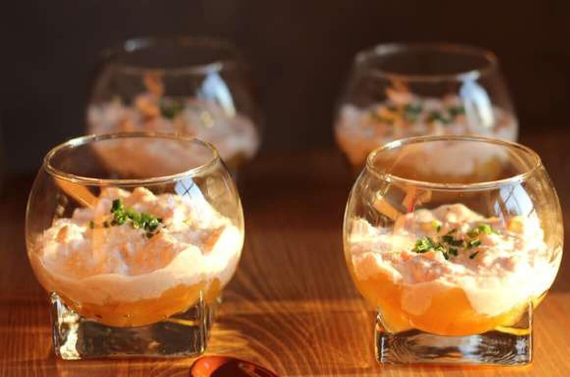 Verrines thon ananas Catering ile Maurice