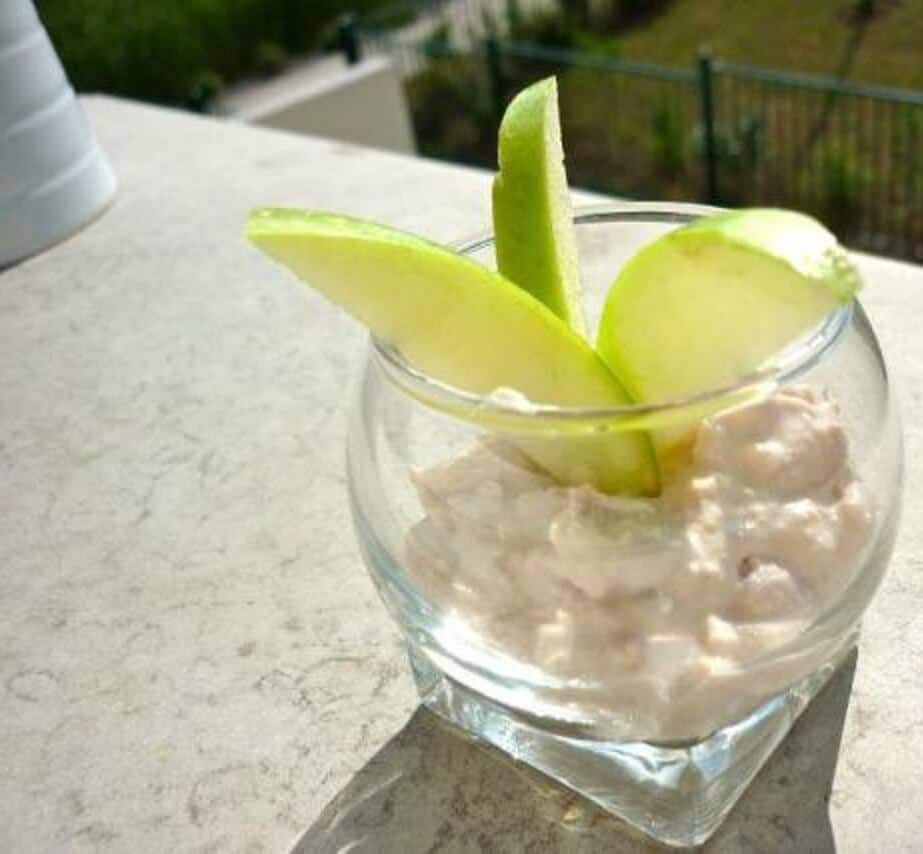 Verrines thon et pommes Catering ile Maurice