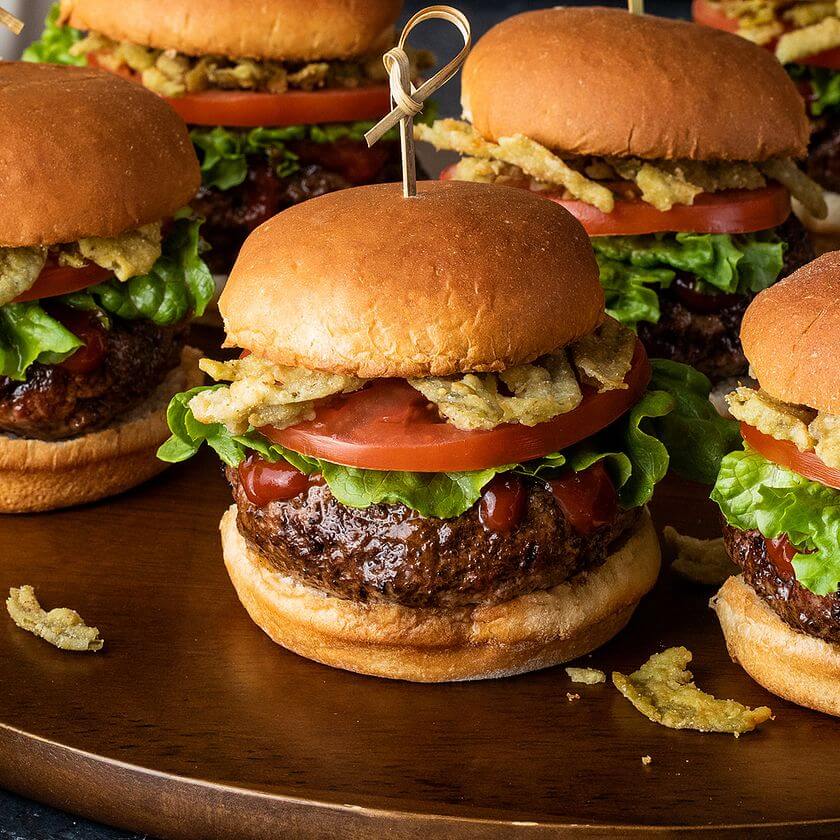 Mise en bouche Mini burger bœuf Catering Ile Maurice